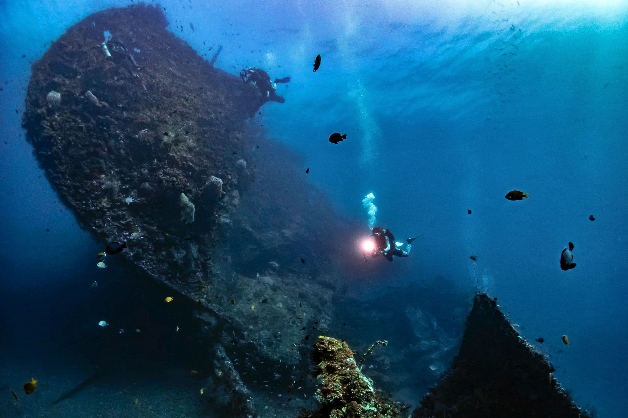 USAT Liberty diving in Tulamben (Amed)