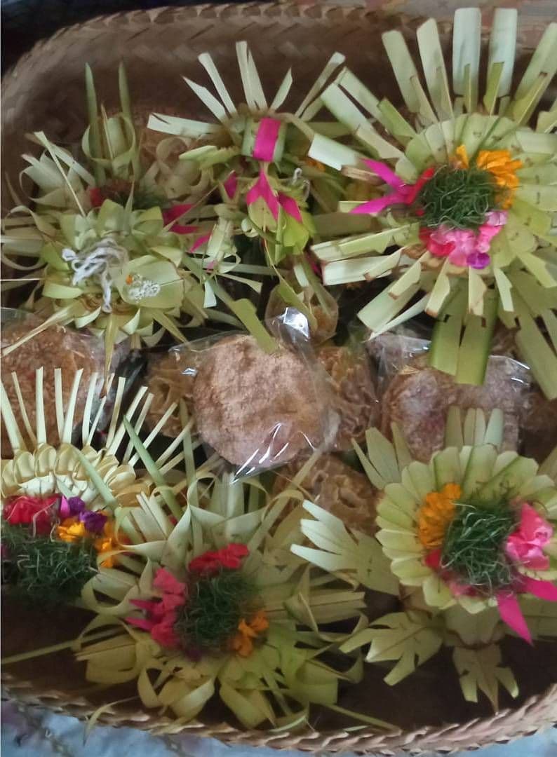 Balinese offerings used by ceremonies also known as Banten Gede