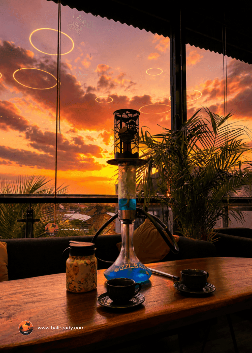 Iceberg Shisha with free teapot promo at IZZI Rooftop in Batu Belig