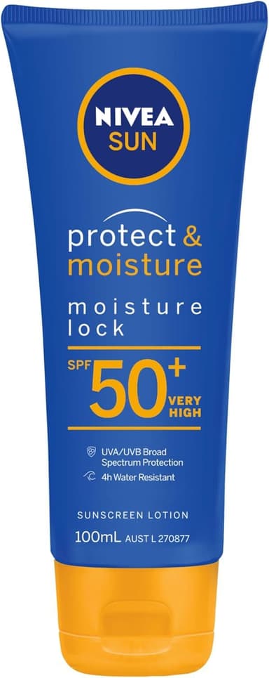 NIVEA SUN Protect & Moisture Sunscreen Lotion 100ml SPF 50+