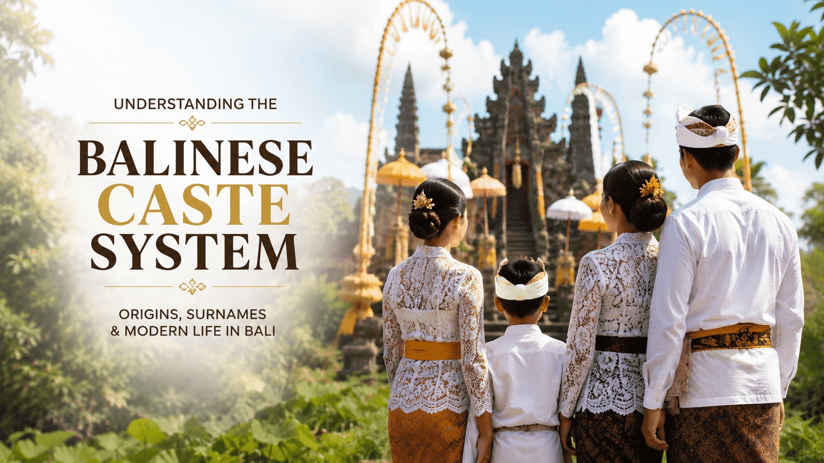 The Balinese Caste System Explained: A Tourist's Guide to Bali's Traditional Social Structure