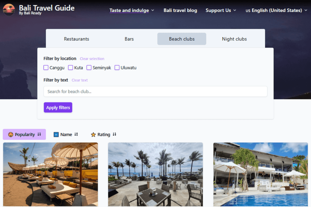 Discover Bali’s Best Beach Clubs and Night Clubs with Our Newly Expanded Directory!