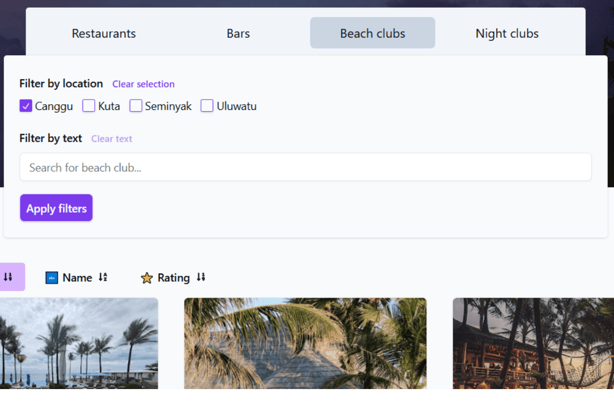 Directory Location Filters