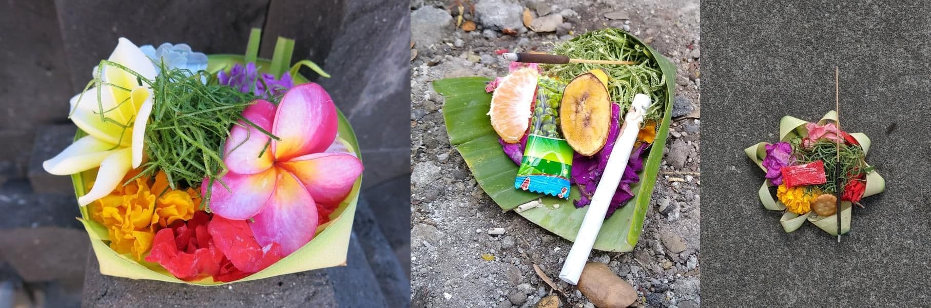 Balinese offerings or canang sari