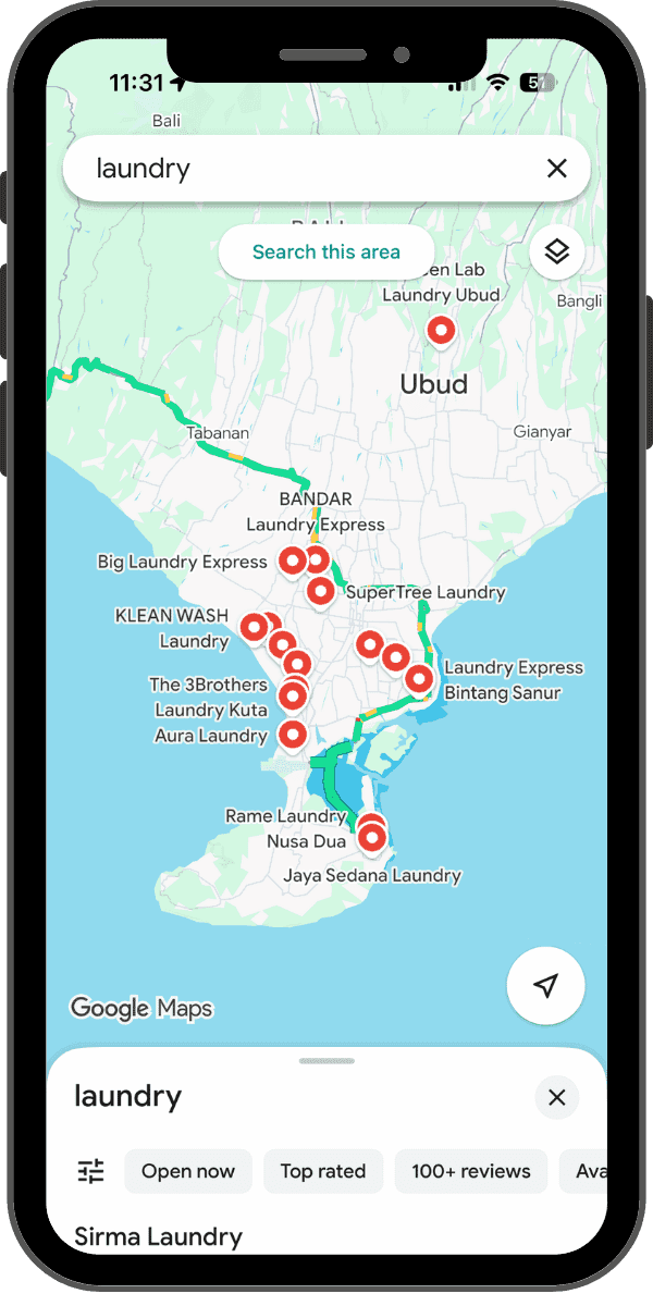 Google Maps on Mobile