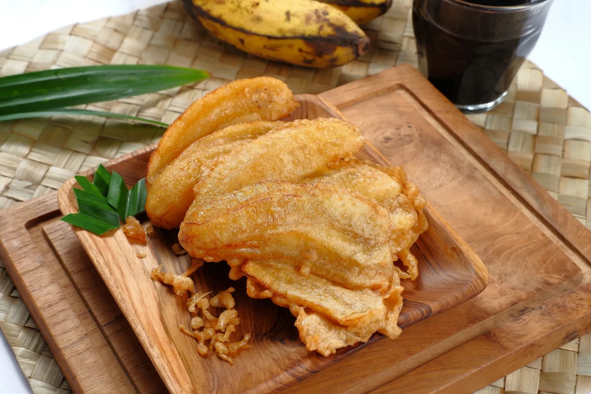 Fried bananas also know as "pisang goreng"