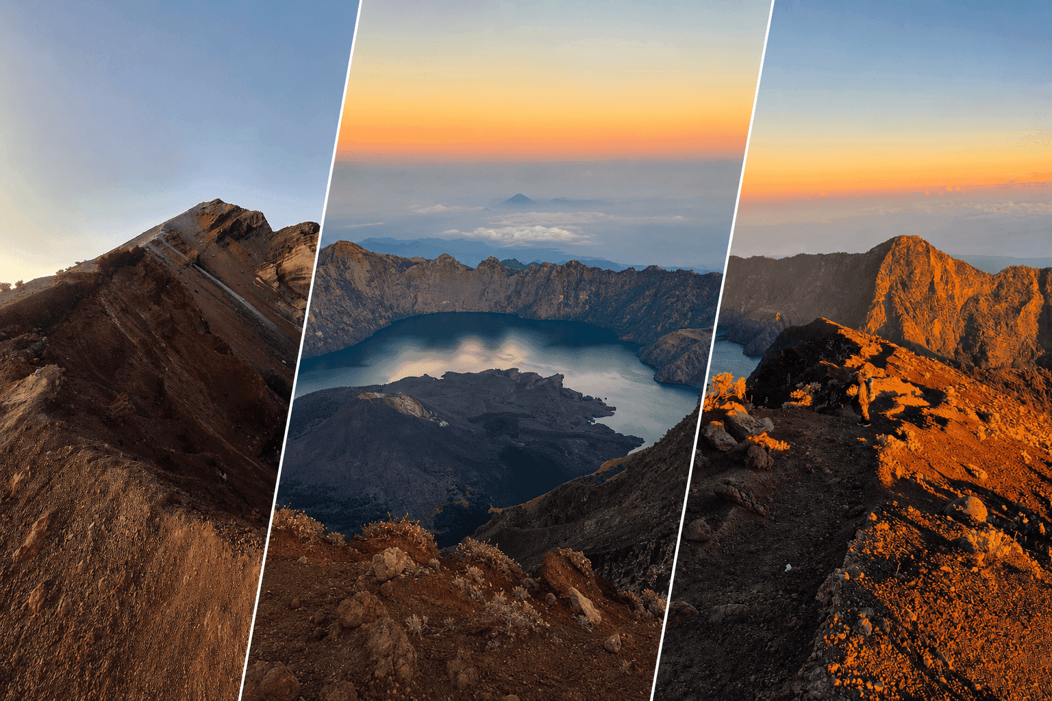 Views hiking the Rinajni summit