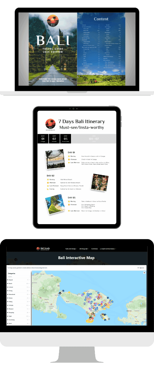 Bali ready Travel toolkit content preview